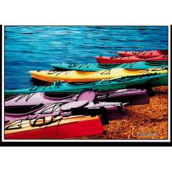 Greeting Card - Blank Kayaking 2