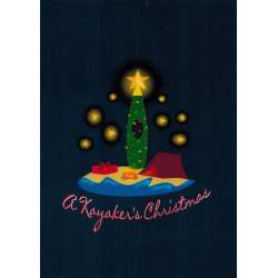Greeting Card - Christmas Kayak 2