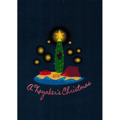 Greeting Card - Christmas Kayak 2