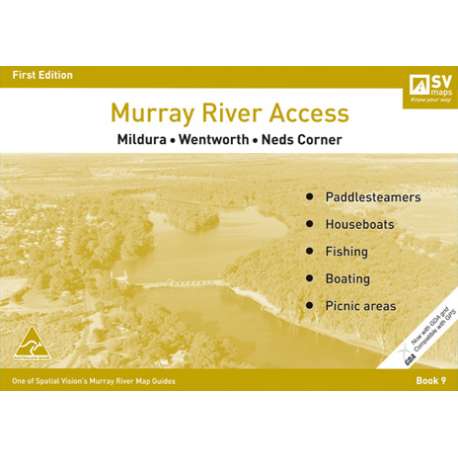 Murray River Access Guide Book 9 Map (Mustard) Mildura - Wentworth - Neds Corner