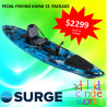 SURGE kayaks FUSION 13 PEDAL FISHING KAYAK - SPECIAL