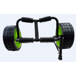 Surge Black and Green wide wheeled Trolley